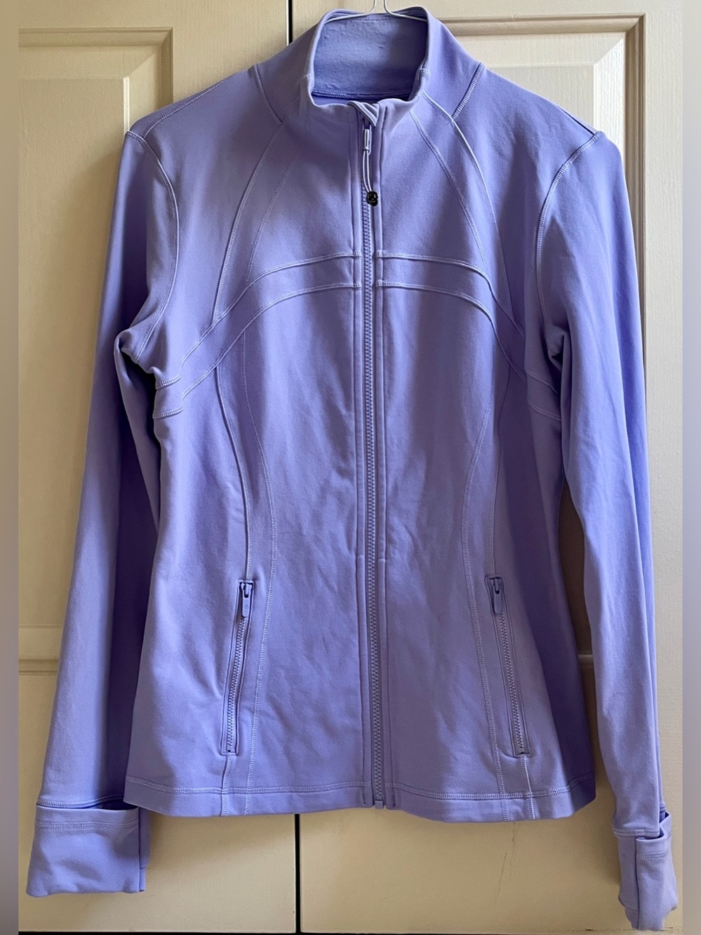 LN!🍒LULULEMON sz 12 DEFINE Jacket LILAC SMOKE Lavender Purple Full-Length *LUON
